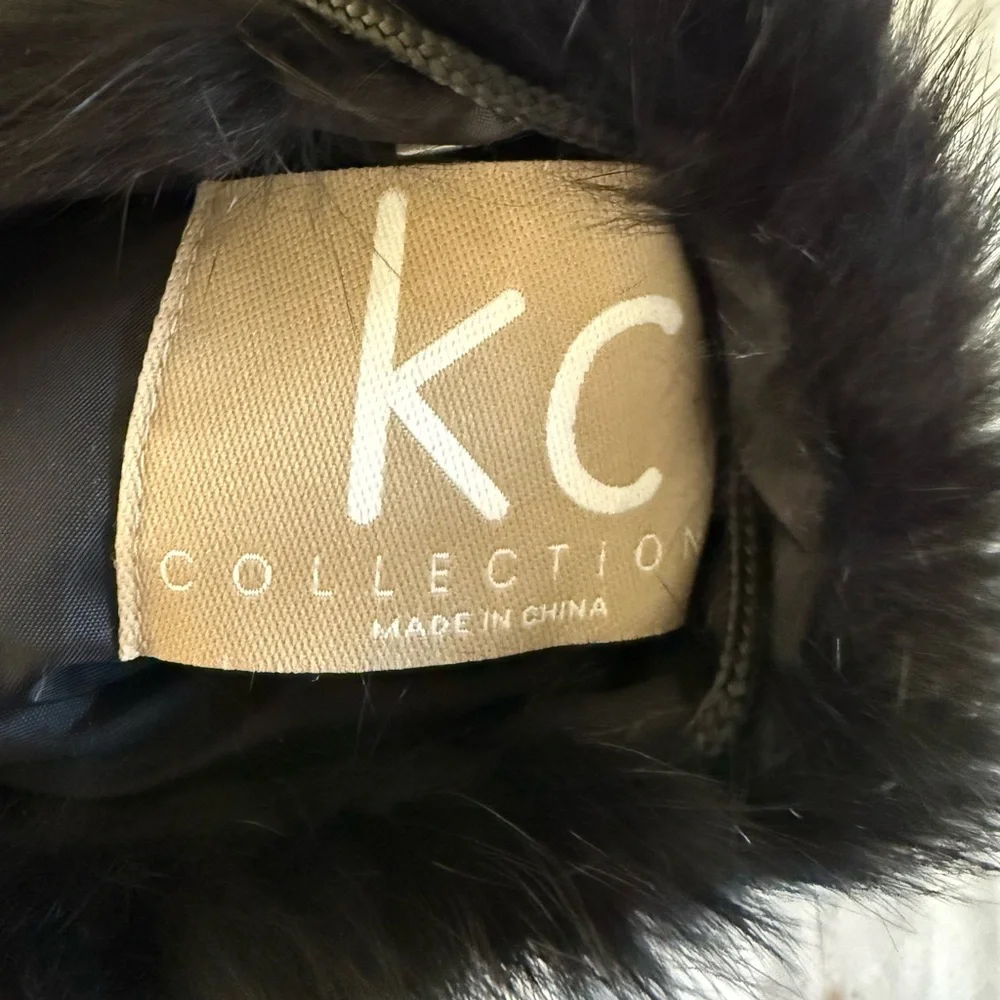 KC Collections Elegant Black Faux Fur hand warmer - girls - one size